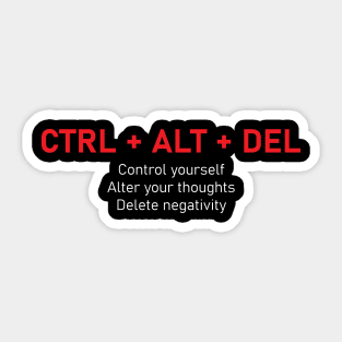 Control Alt Delete Sticker